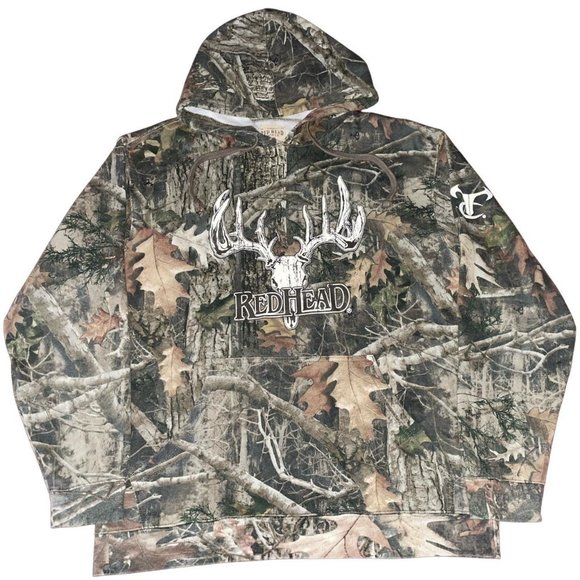 RedHead Other - Vintage Red Head Real Tree Camo Hoodie Mens Medium